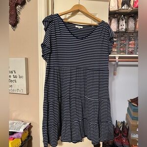 Max Studio Blue and White Dress